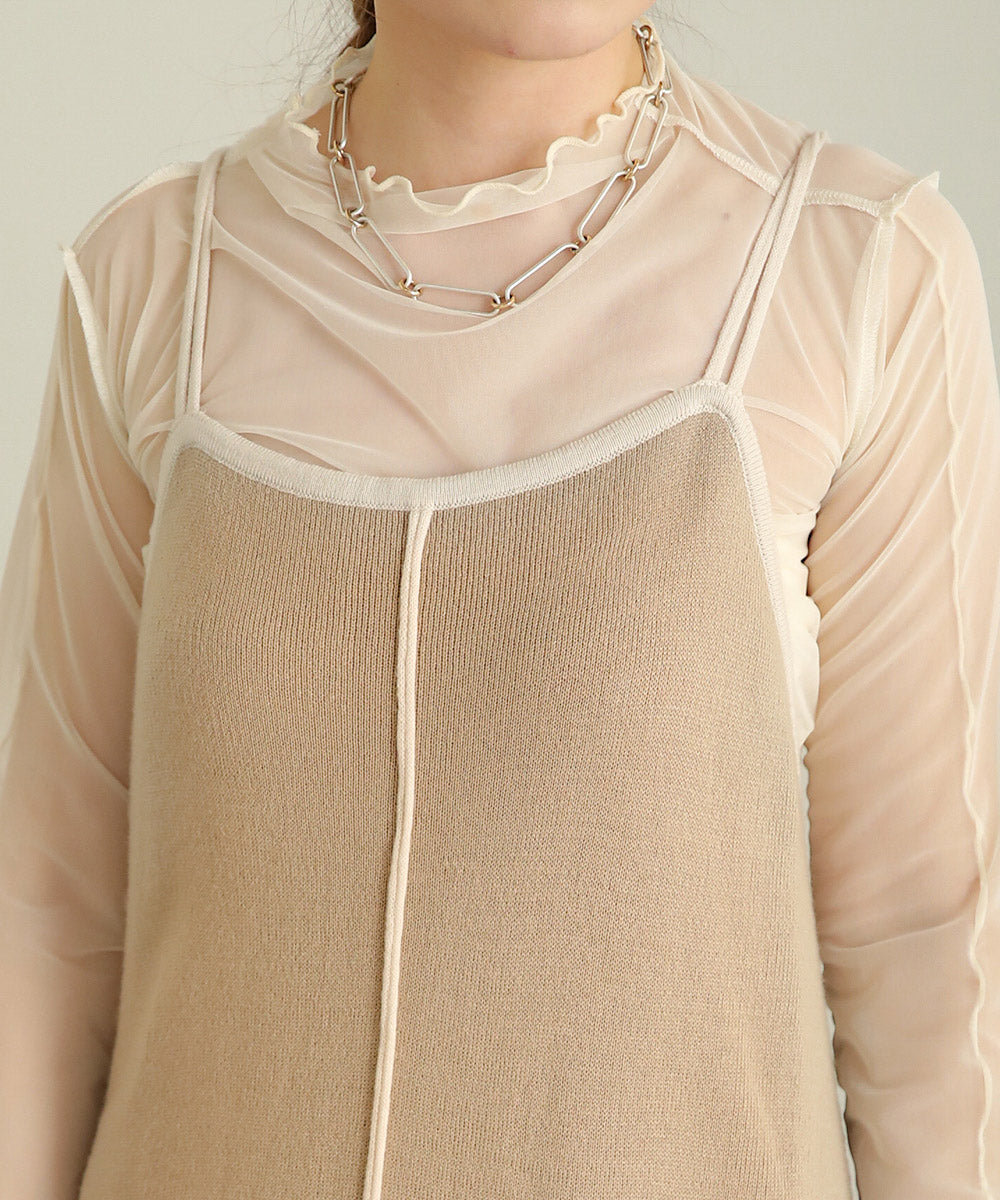 2WAY CAMISOLE KNIT ONEPIECE