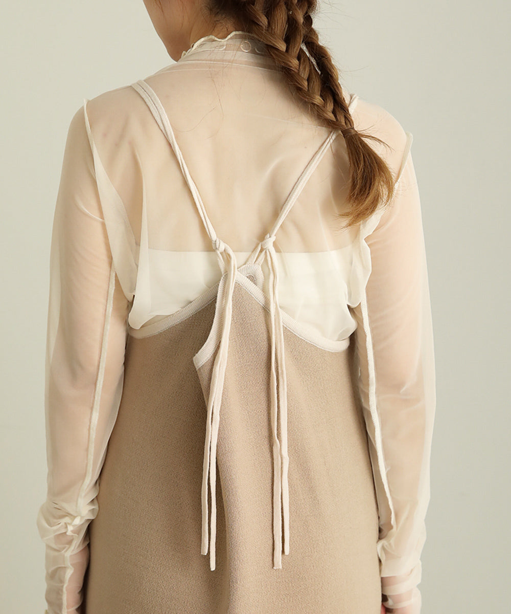 2WAY CAMISOLE KNIT ONEPIECE