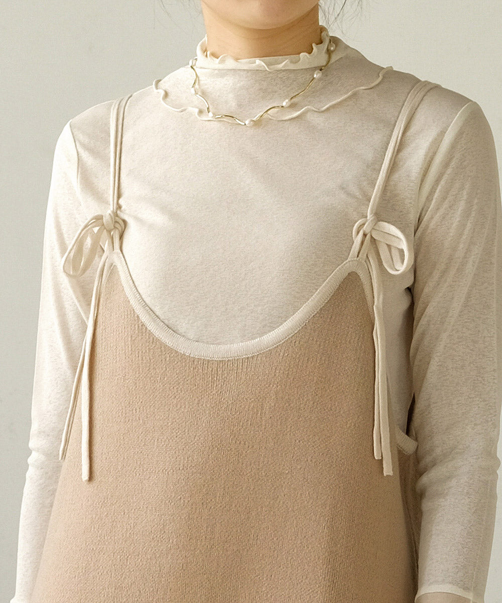 2WAY CAMISOLE KNIT ONEPIECE