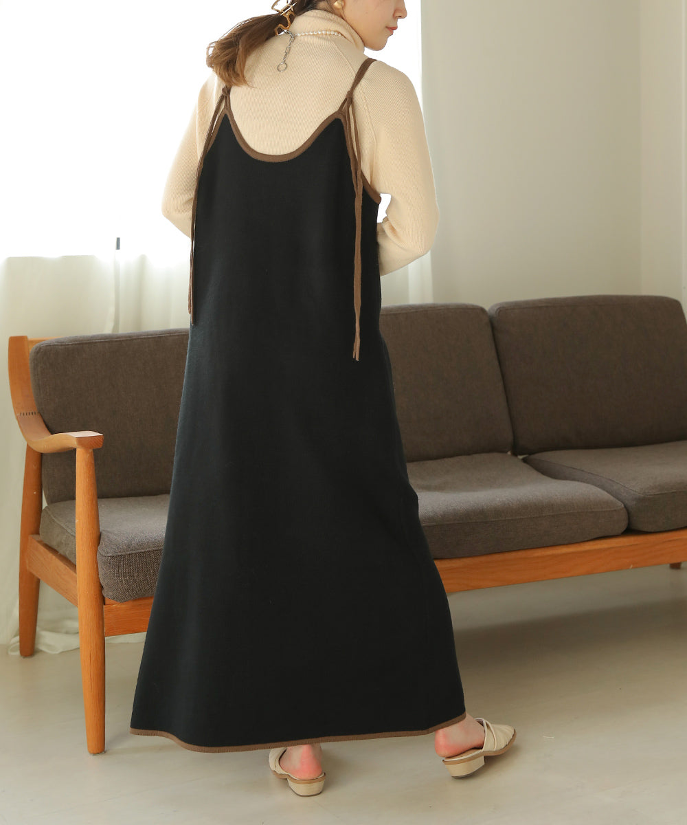 2WAY CAMISOLE KNIT ONEPIECE