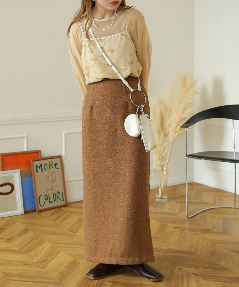 2WAY TWEED JUMPER SKIRT