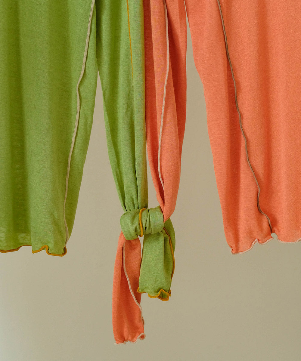 双色 MELLOW SWITTING 透明上衣