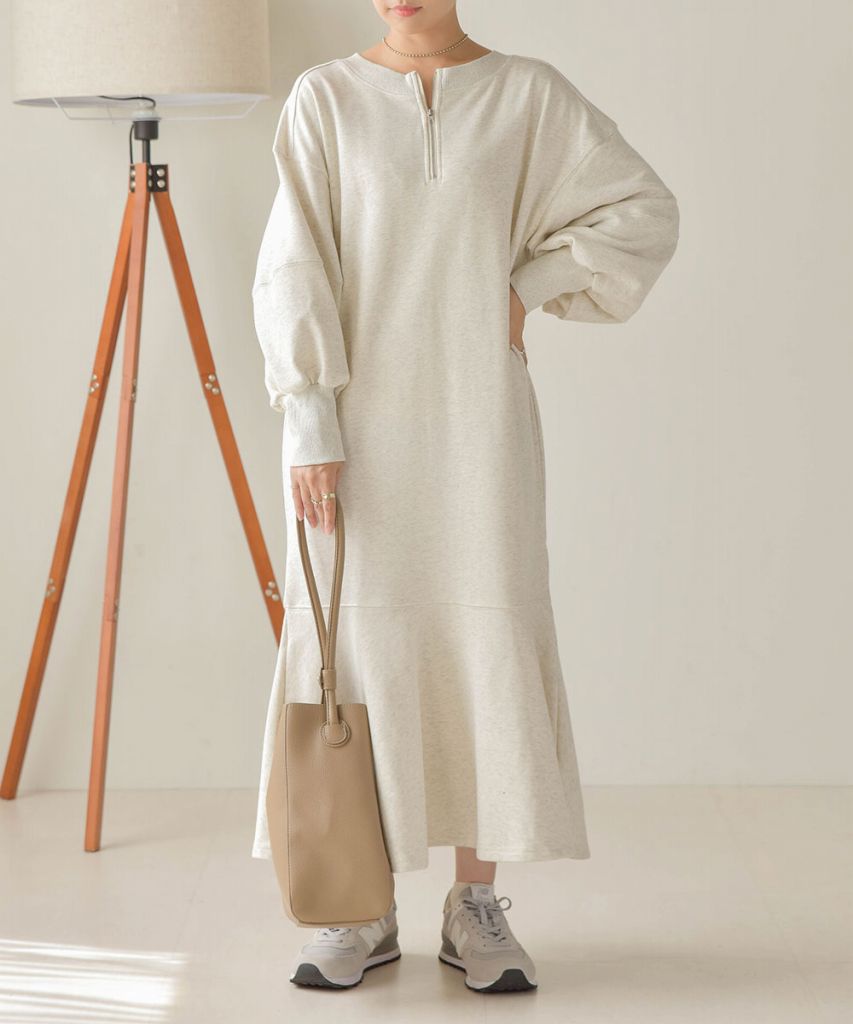 LOGO SWEAT FLARE ONEPIECE