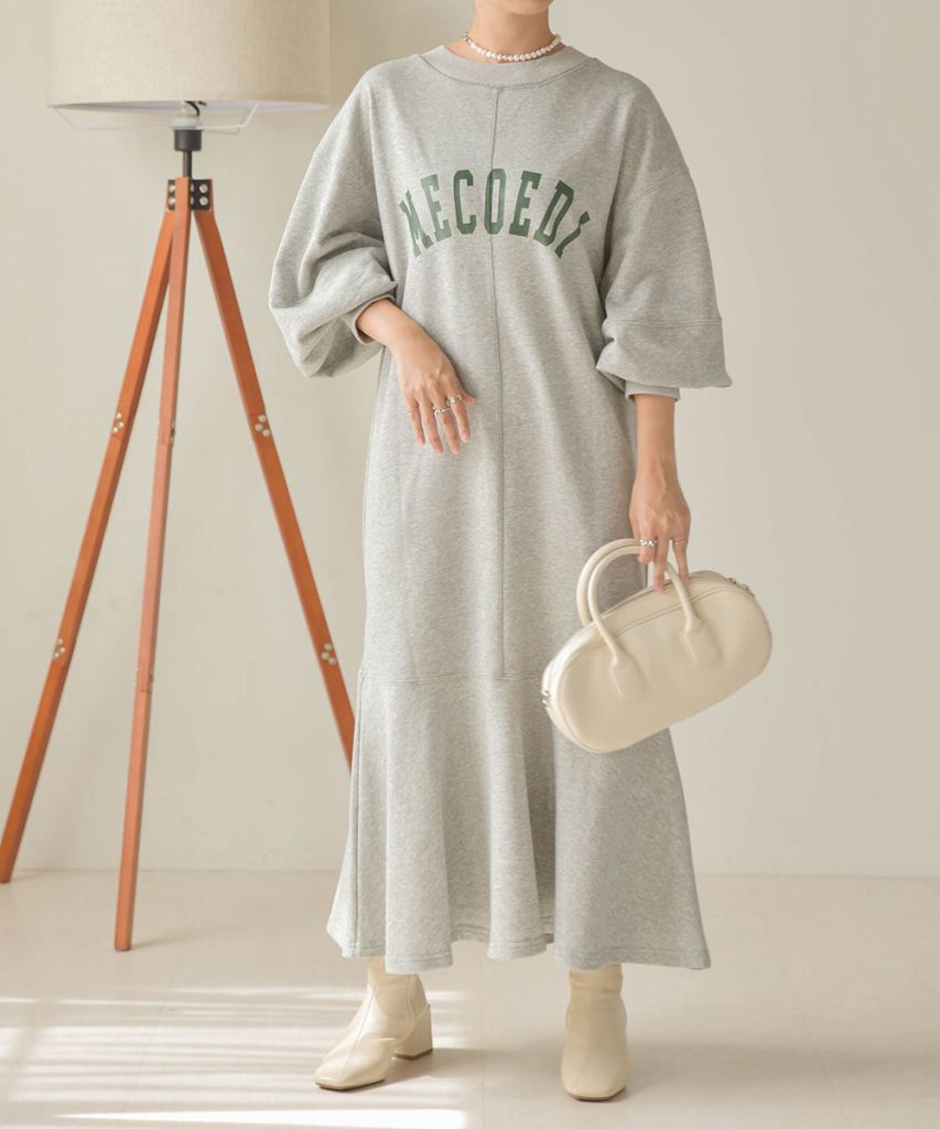 LOGO SWEAT FLARE ONEPIECE