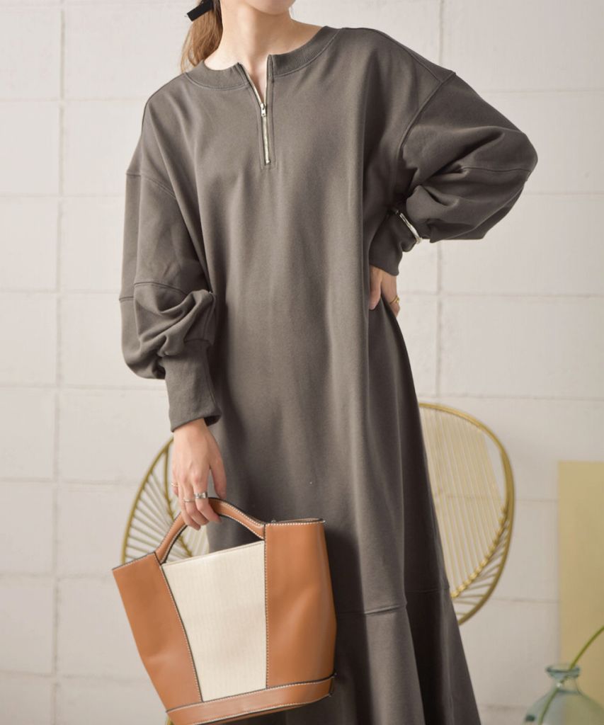 LOGO SWEAT FLARE ONEPIECE