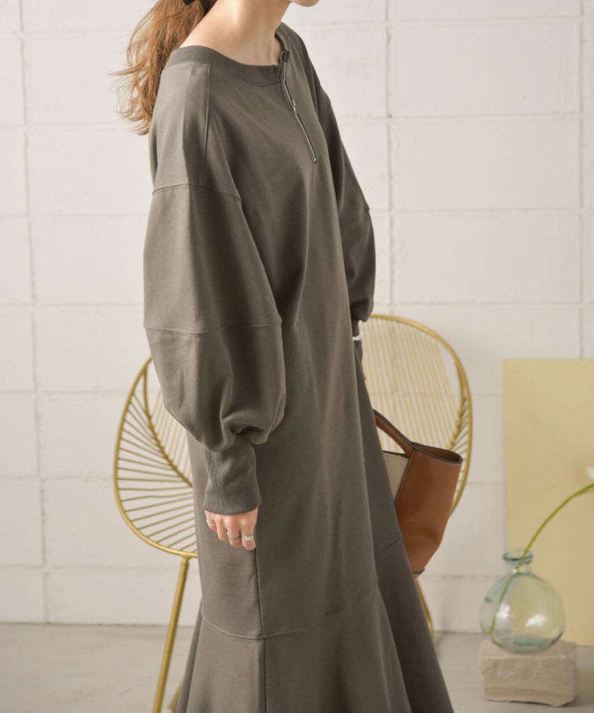 LOGO SWEAT FLARE ONEPIECE