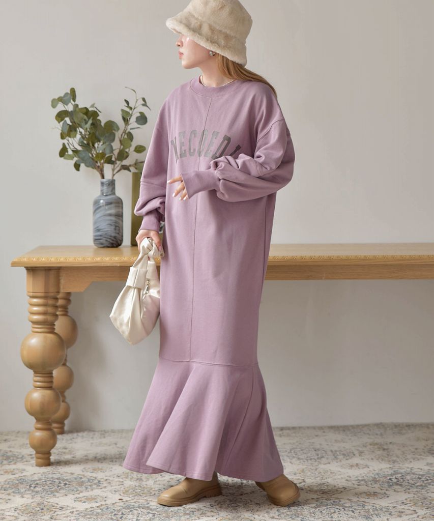 LOGO SWEAT FLARE ONEPIECE