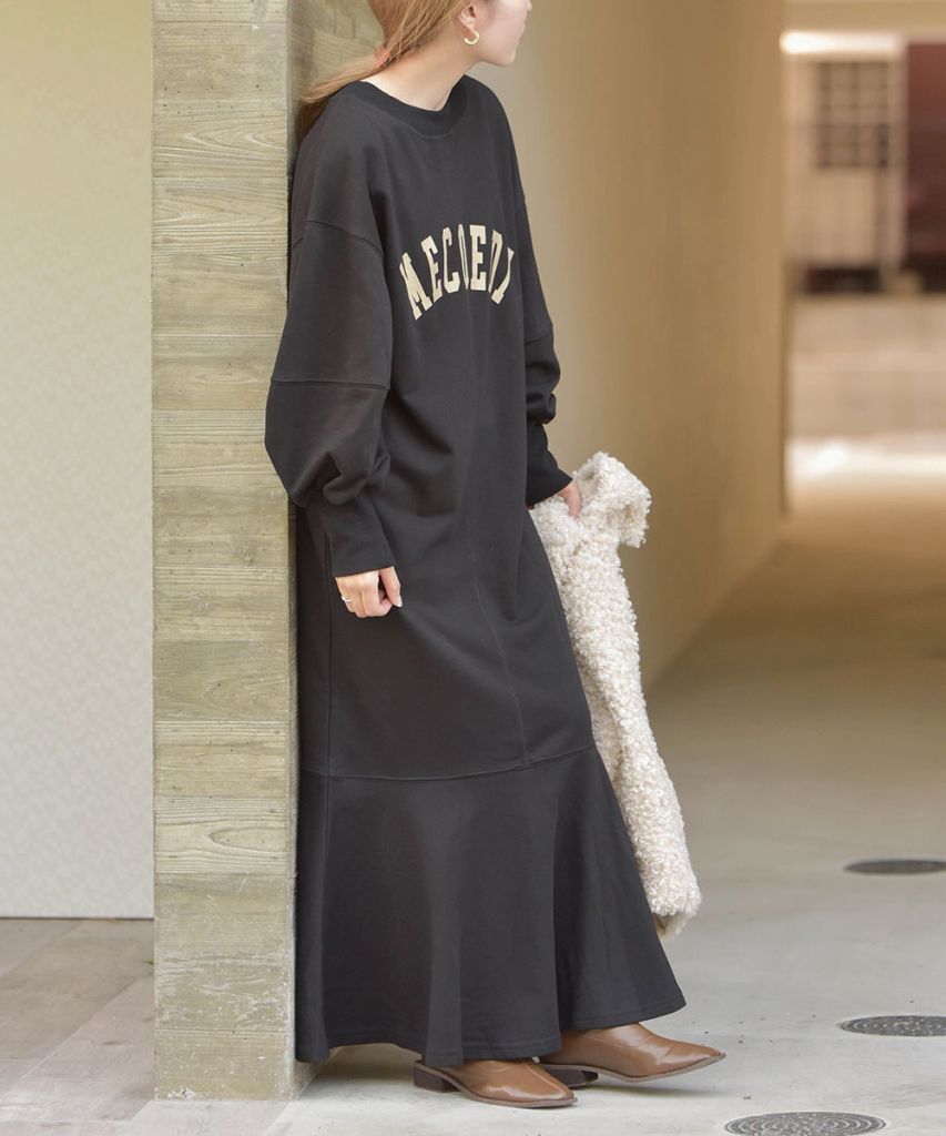 LOGO SWEAT FLARE ONEPIECE