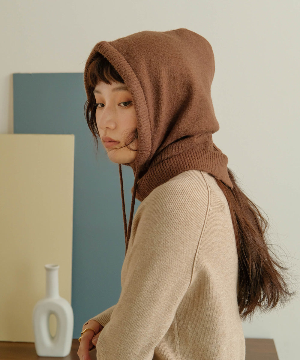 BALACLAVA KNIT HOOD WARMER