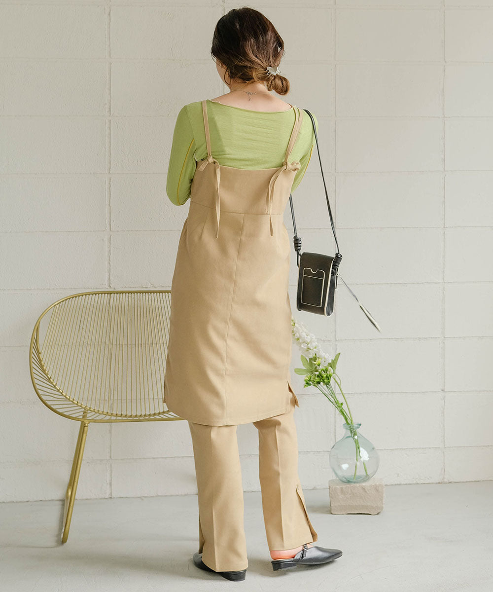 ONEPIECE + SLIT PANTS SET