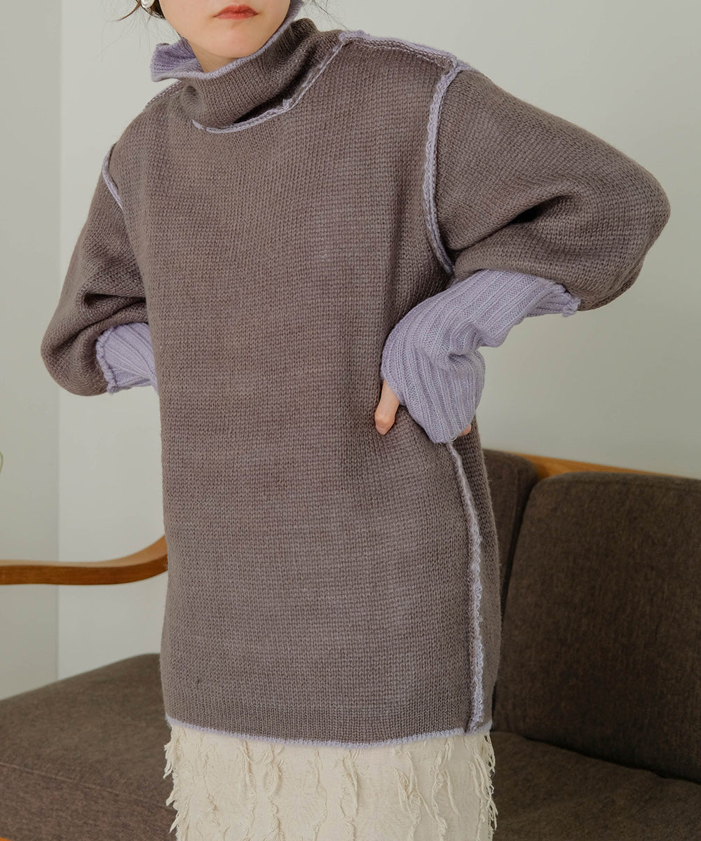 COLLAR REVERSIBLE KNIT