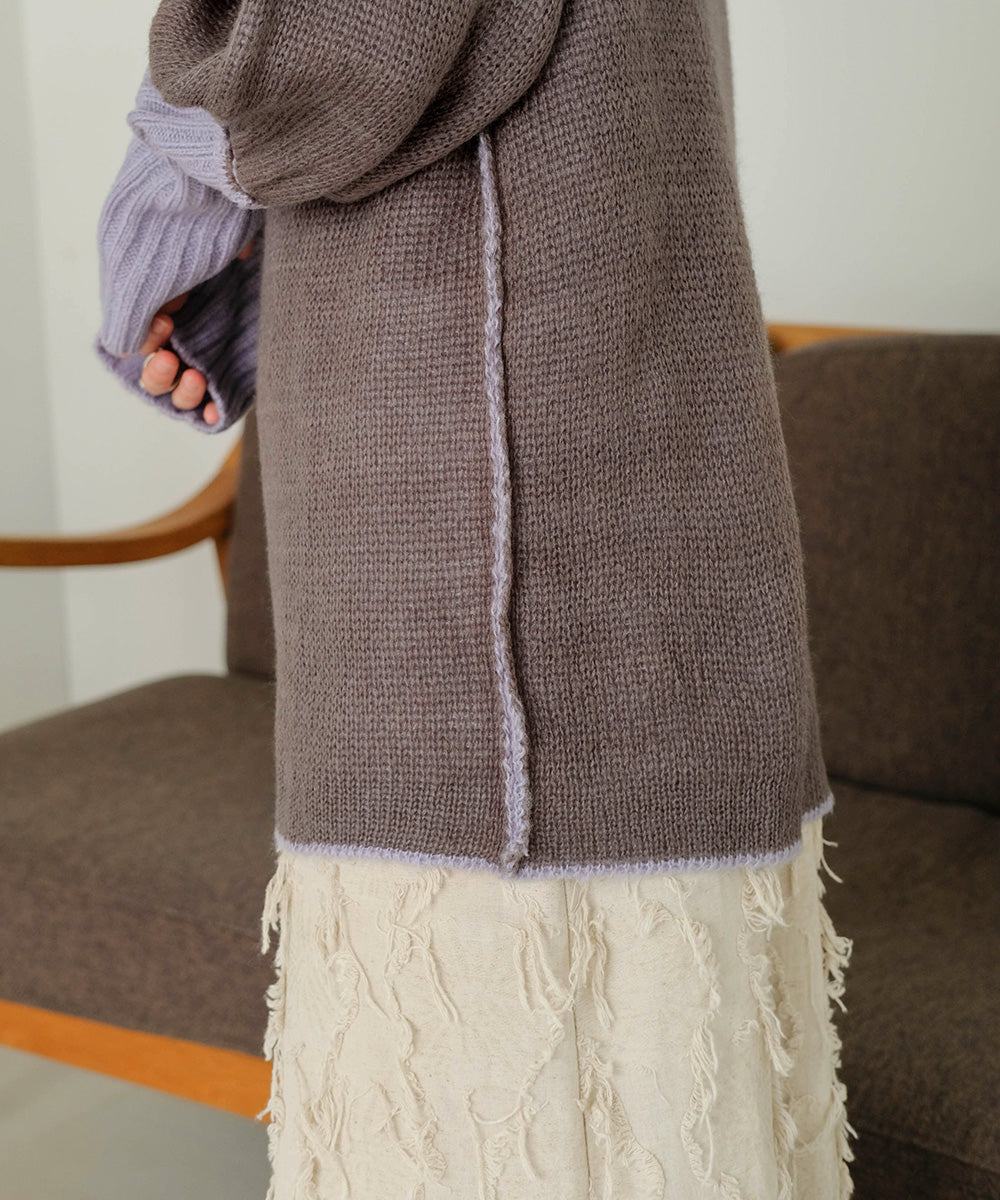 COLLAR REVERSIBLE KNIT