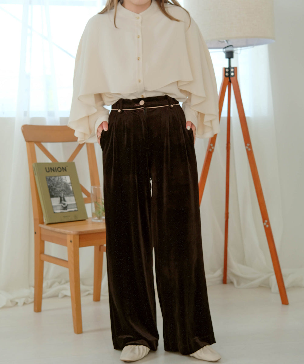 PIPING VELOR PANTS
