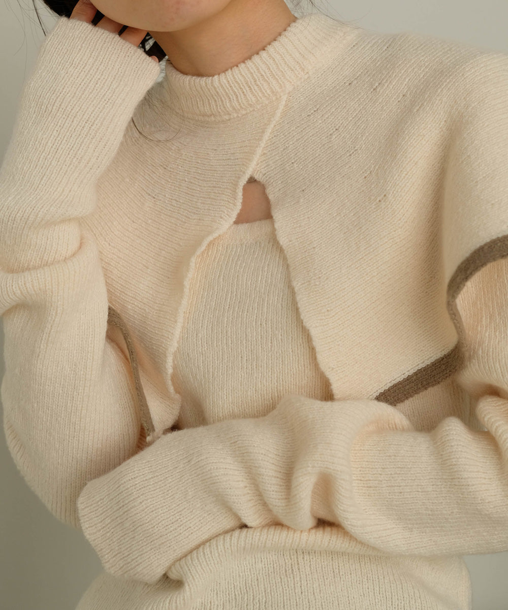 CAPE SET KNIT TOPS