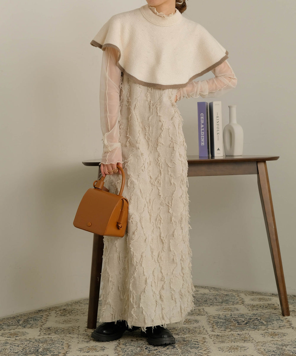 CAPE SET KNIT TOPS