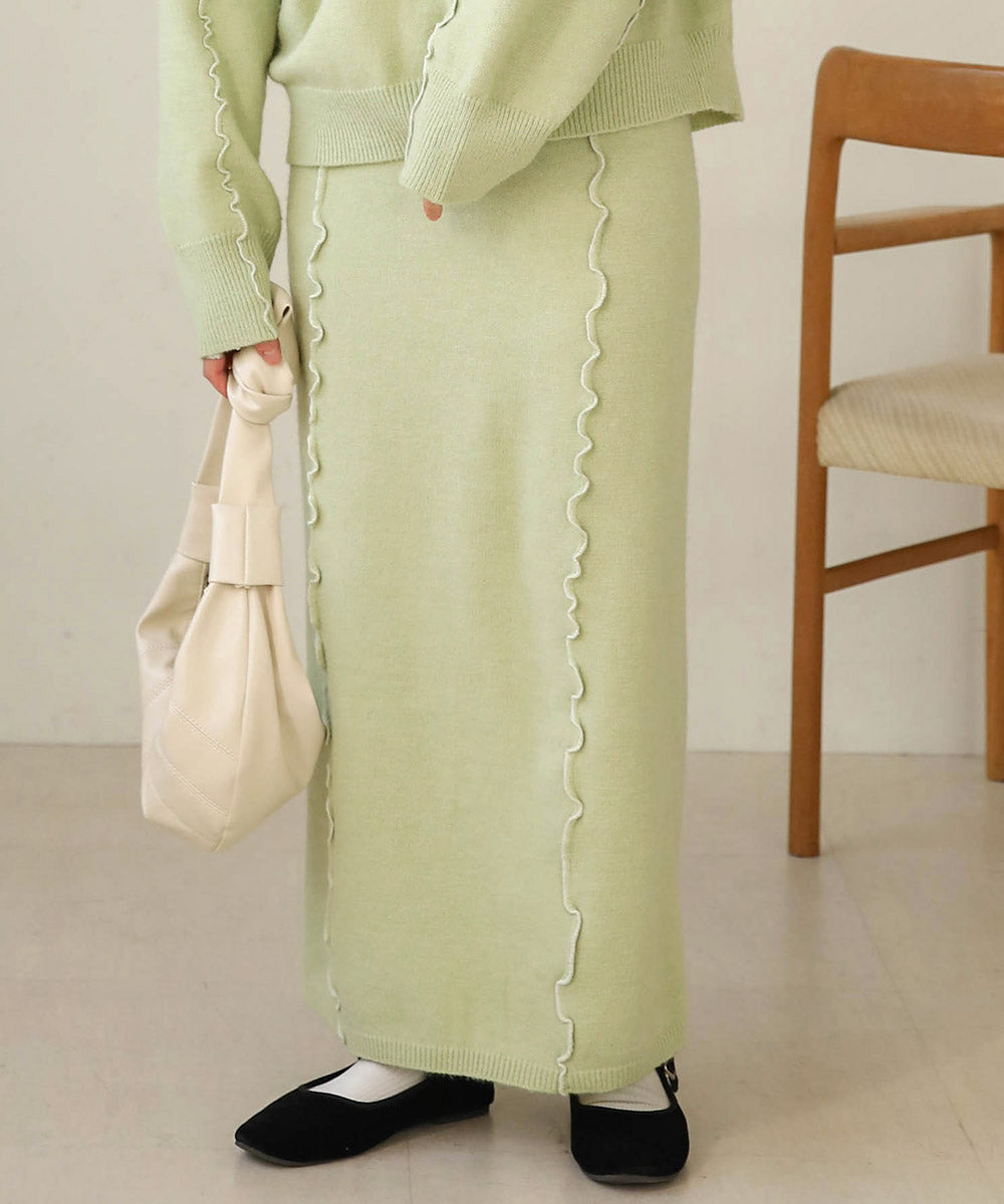 WAVE MELLOW KNIT SKIRT