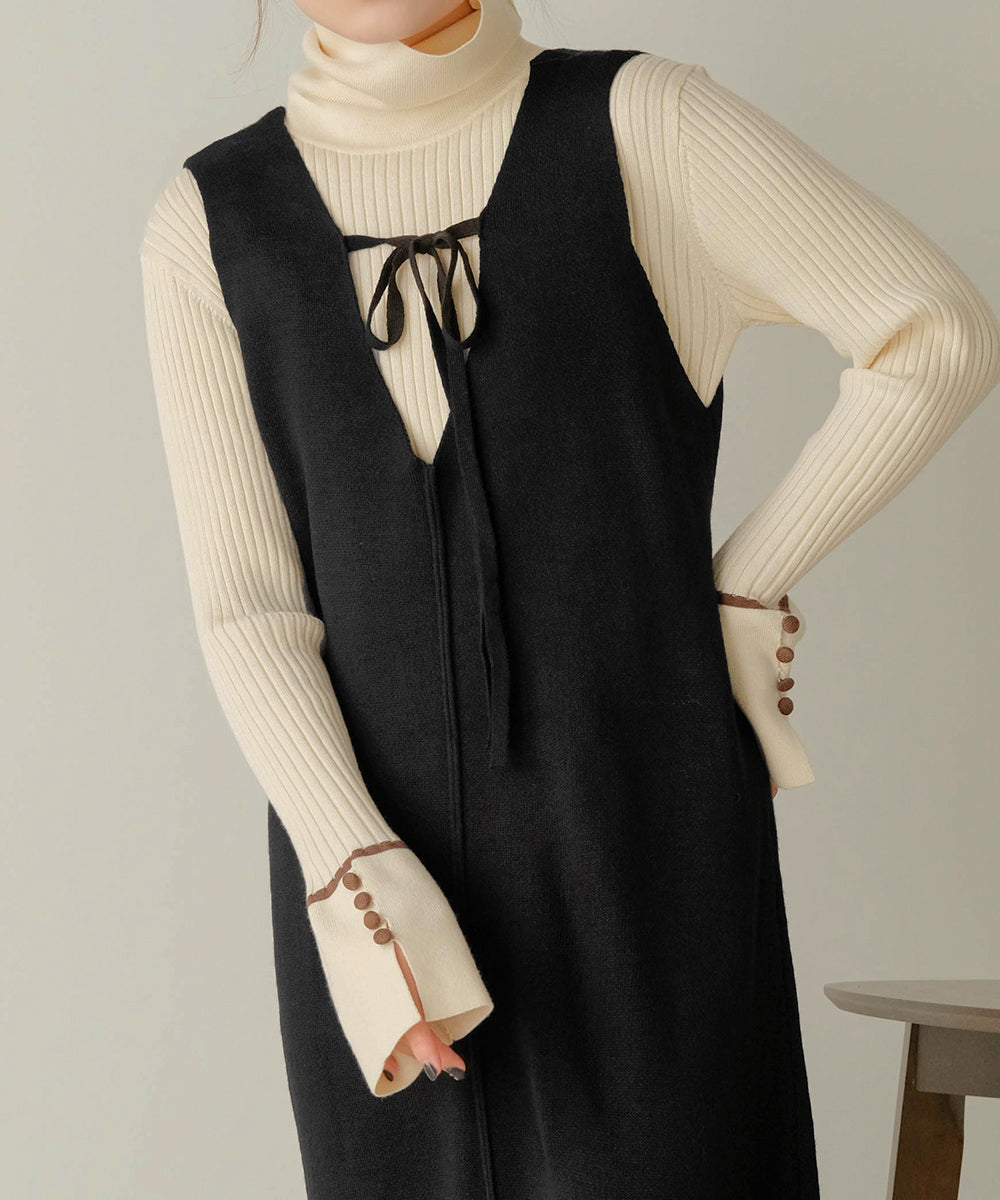 2WAY KNIT JUMPER ONEPIECE