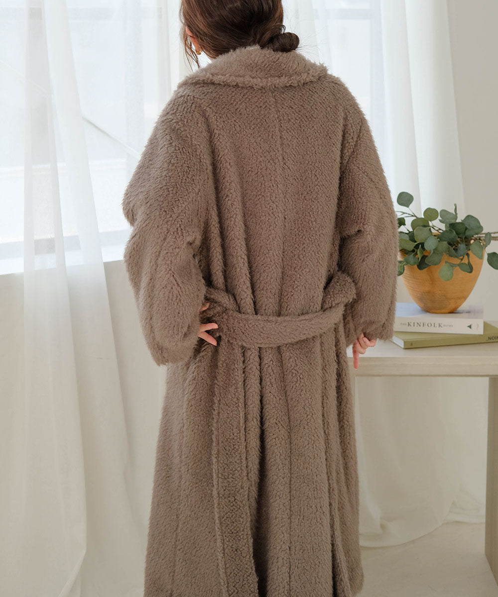 SHAGGY DOUBLE LONG COAT