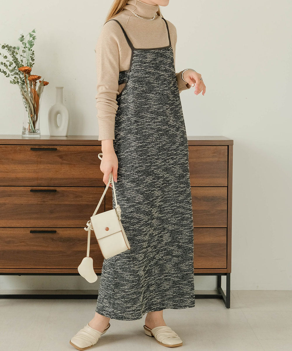 COLOR PIPING 2WAY ONEPIECE
