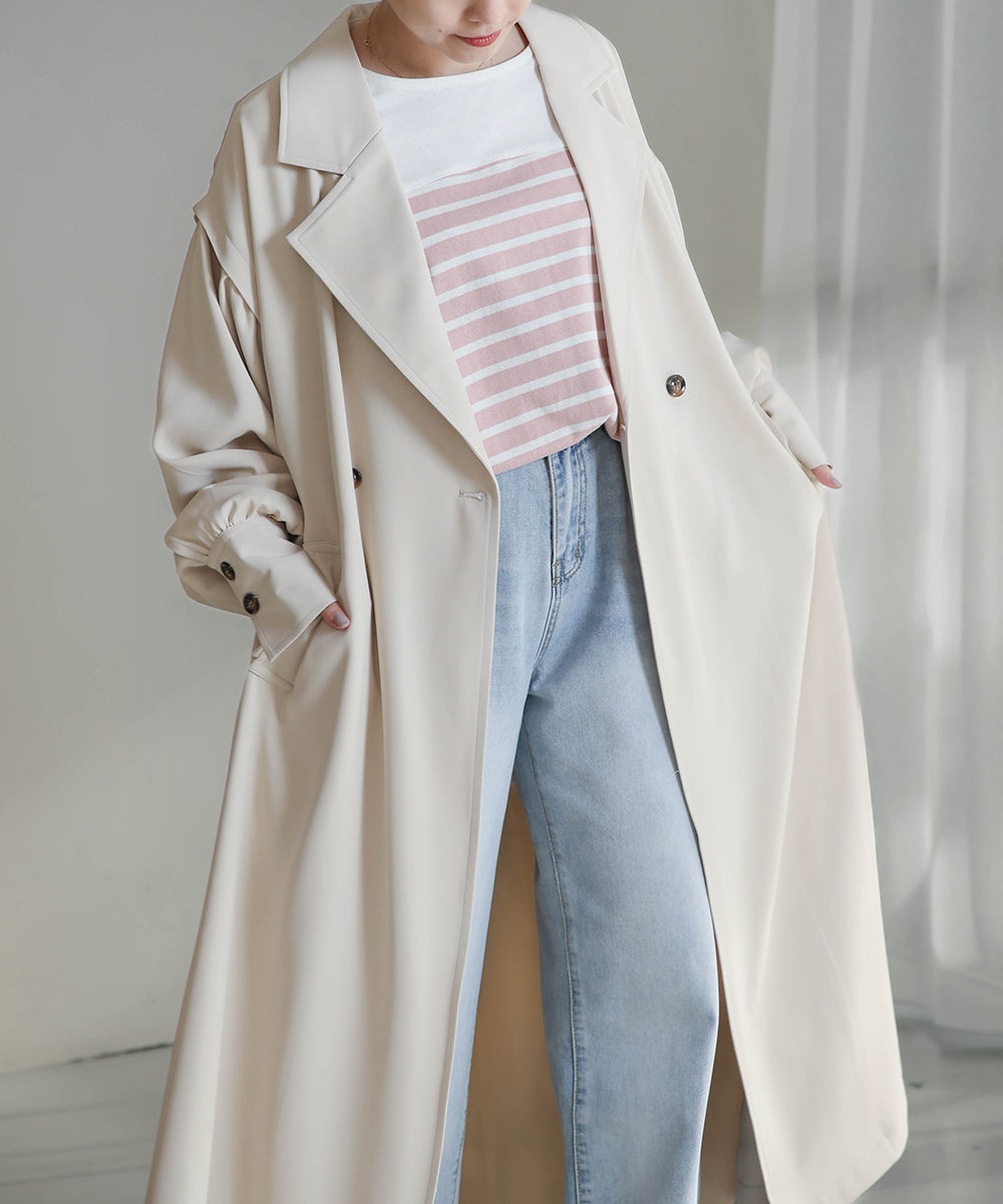 FLARE TRENCH COAT