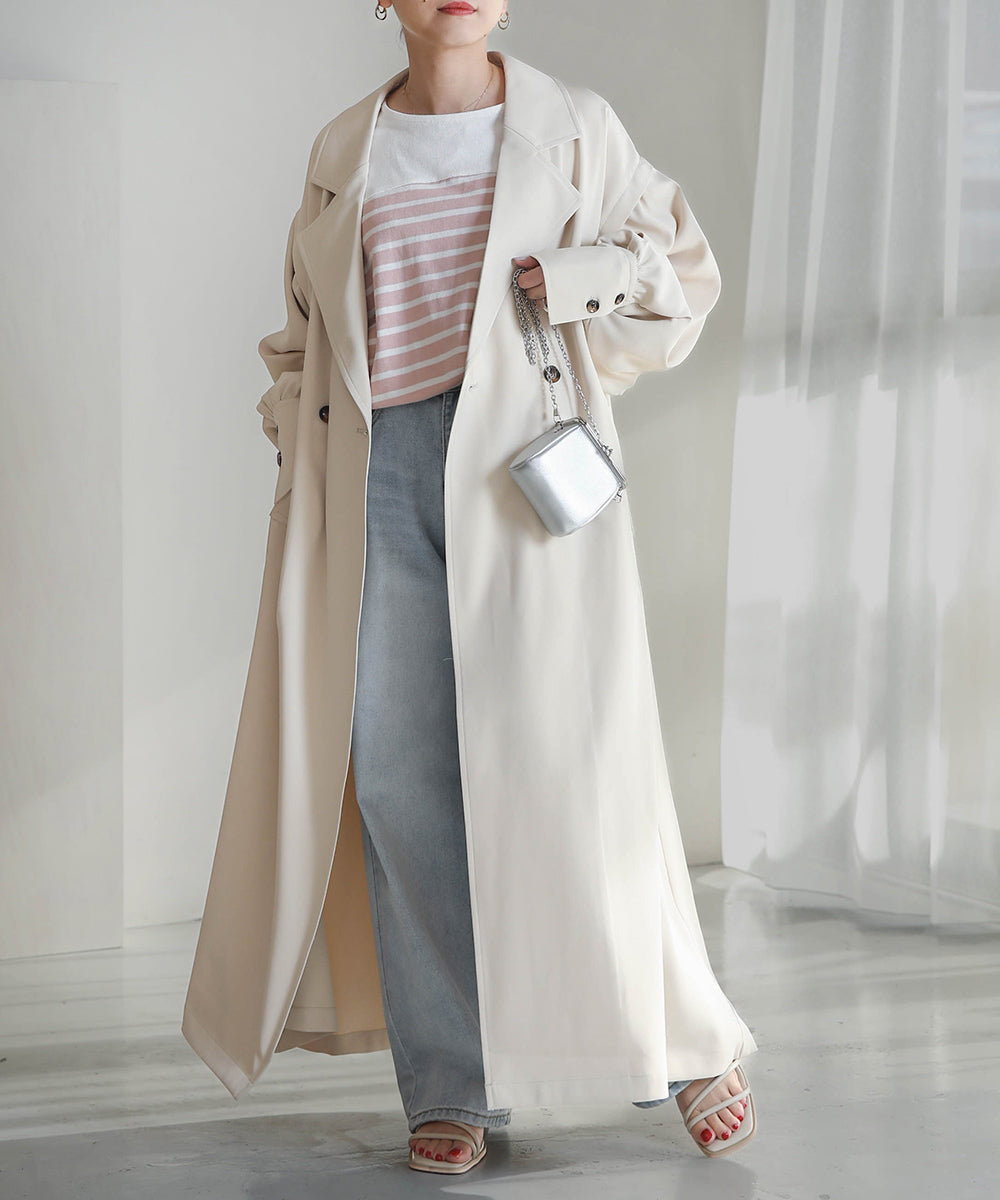 FLARE TRENCH COAT