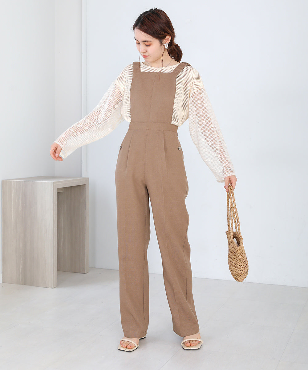 2WAY MESH LACE BLOUSE