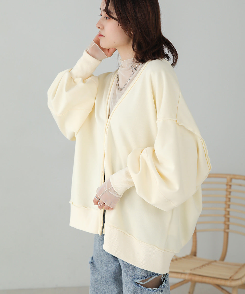 2WAY LOGO SWEAT CARDIGAN
