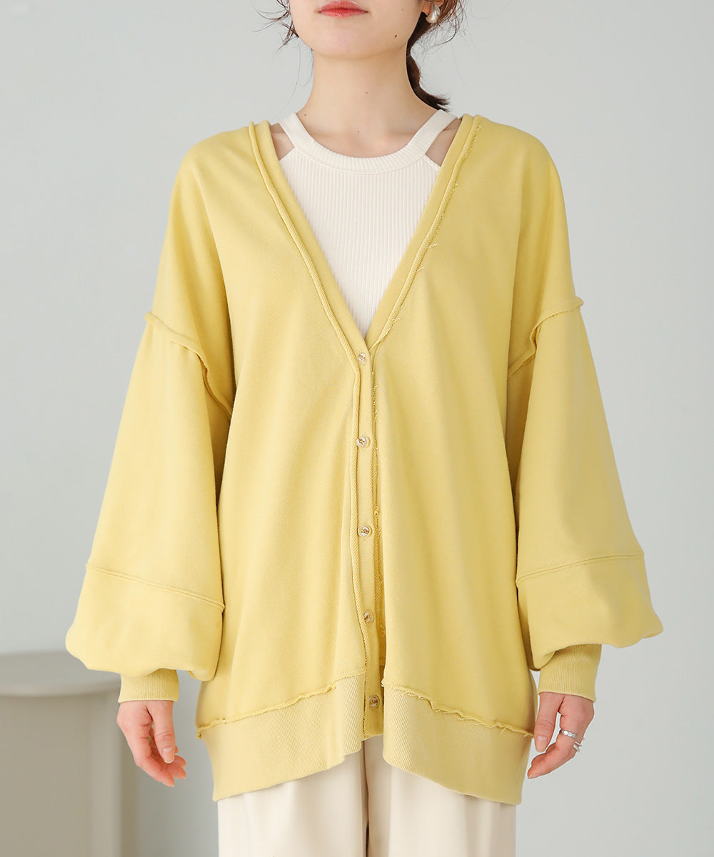 2WAY LOGO SWEAT CARDIGAN