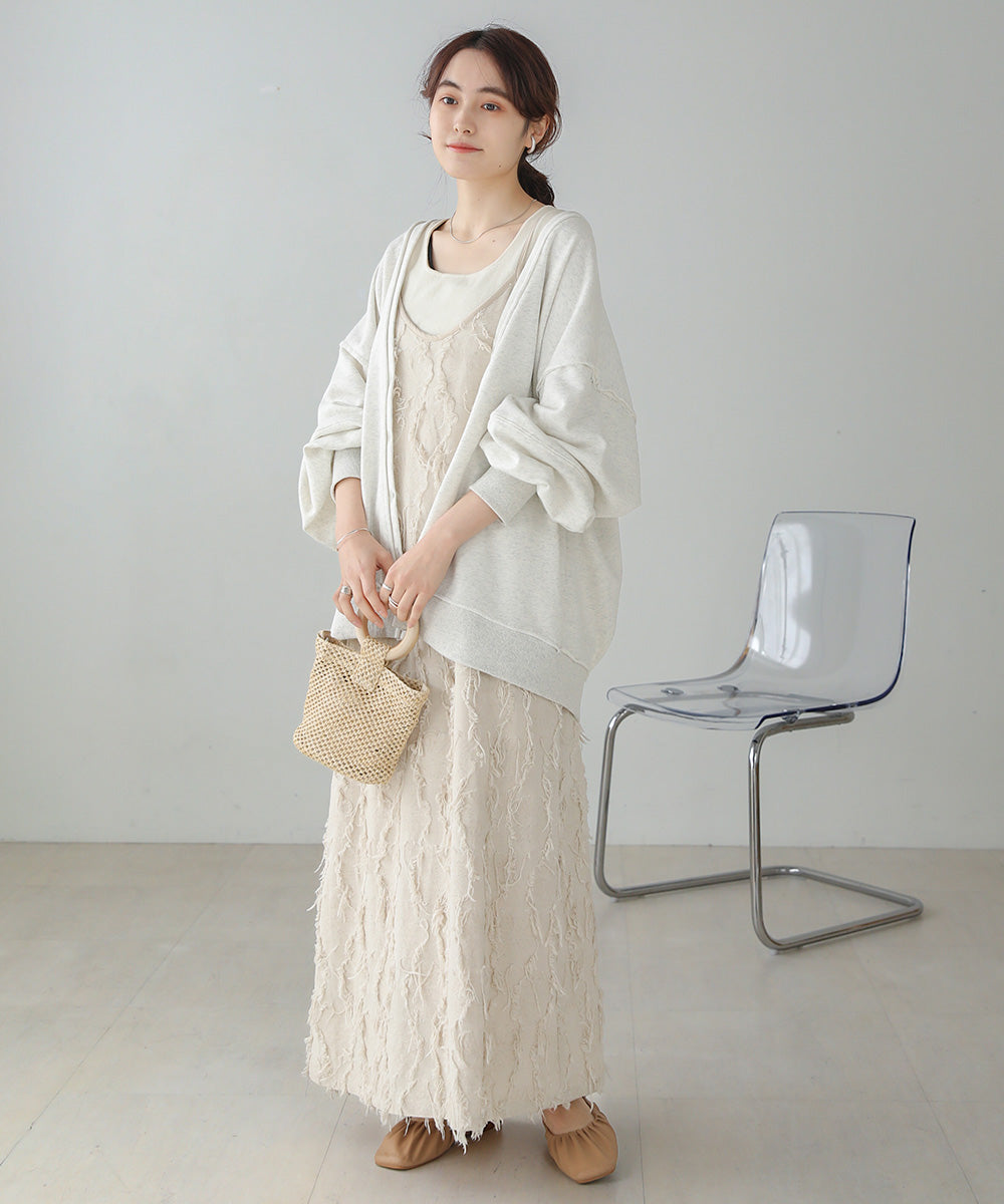 2WAY LOGO SWEAT CARDIGAN