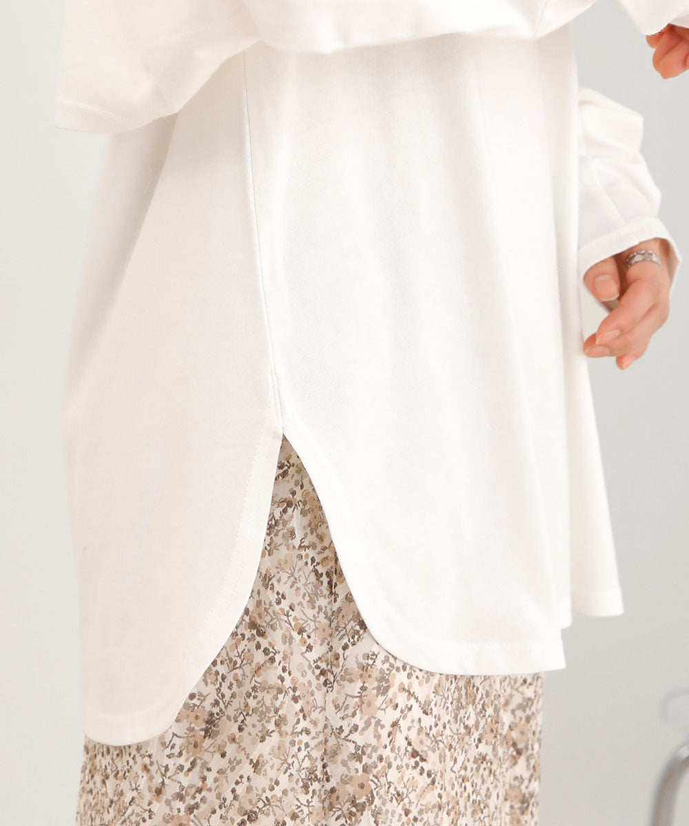 2WAY SLEEVE SLIT TOPS