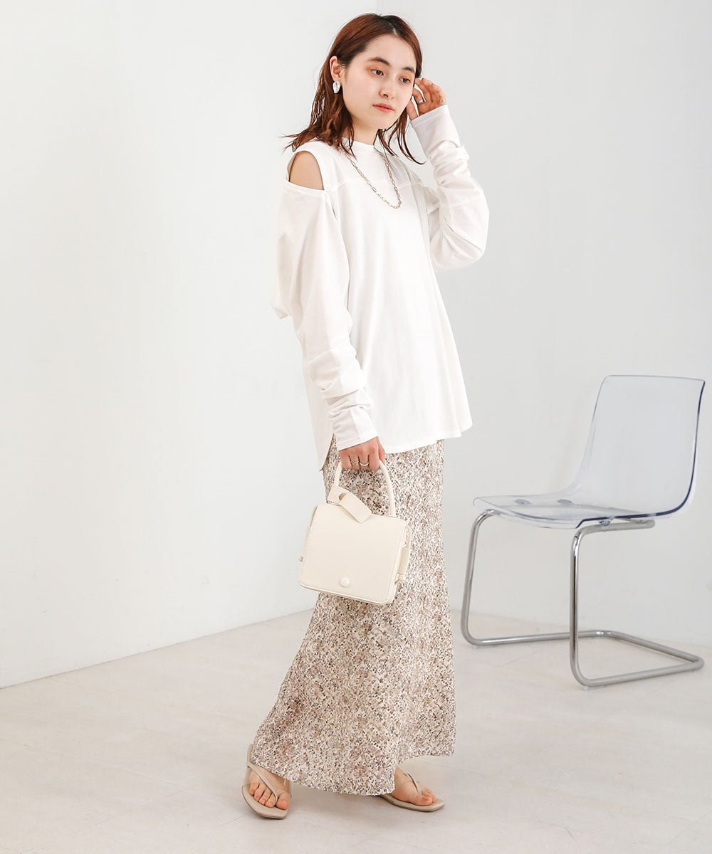 2WAY SLEEVE SLIT TOPS