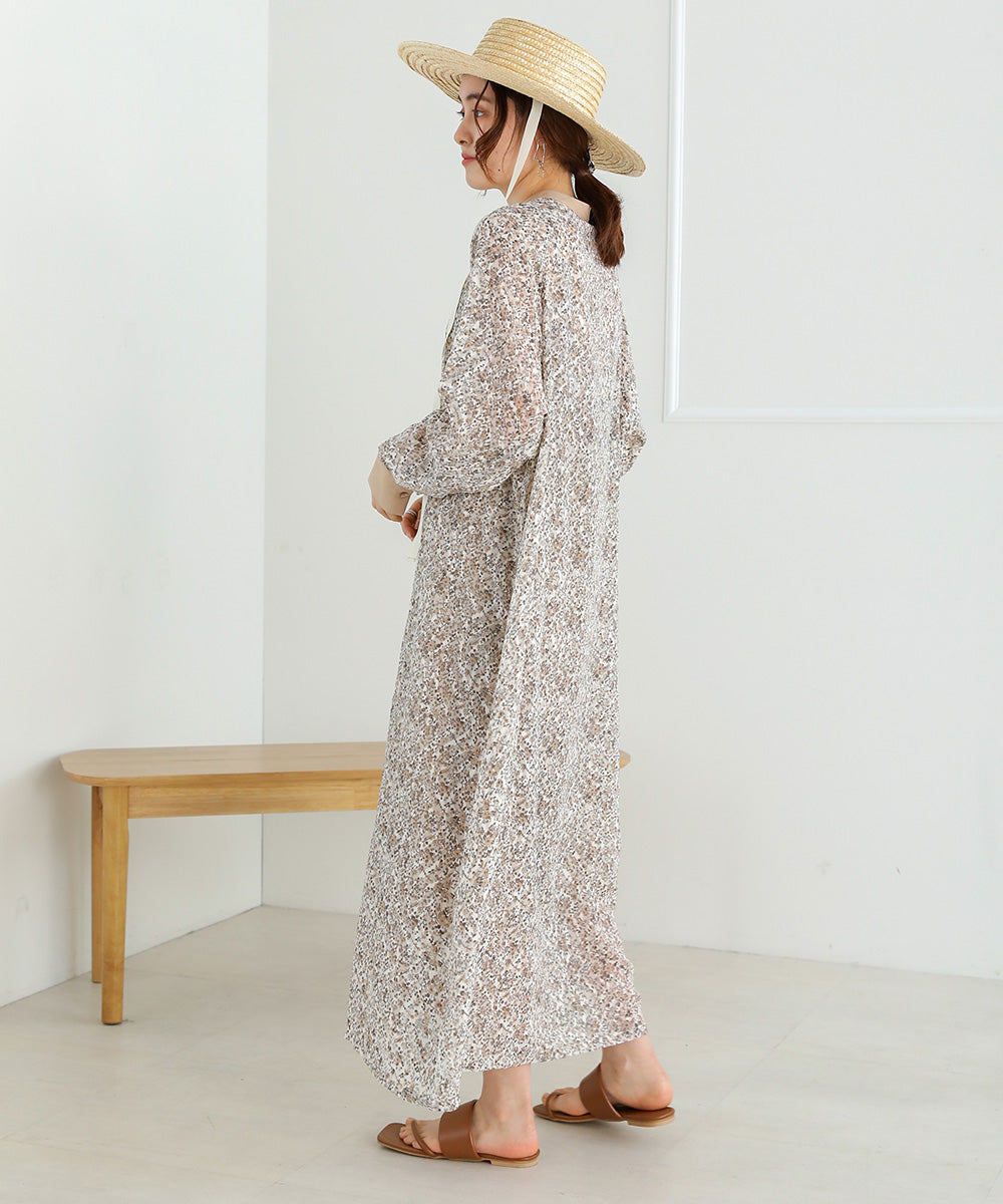 JACQUARD SMALL FLORAL ONEPIECE