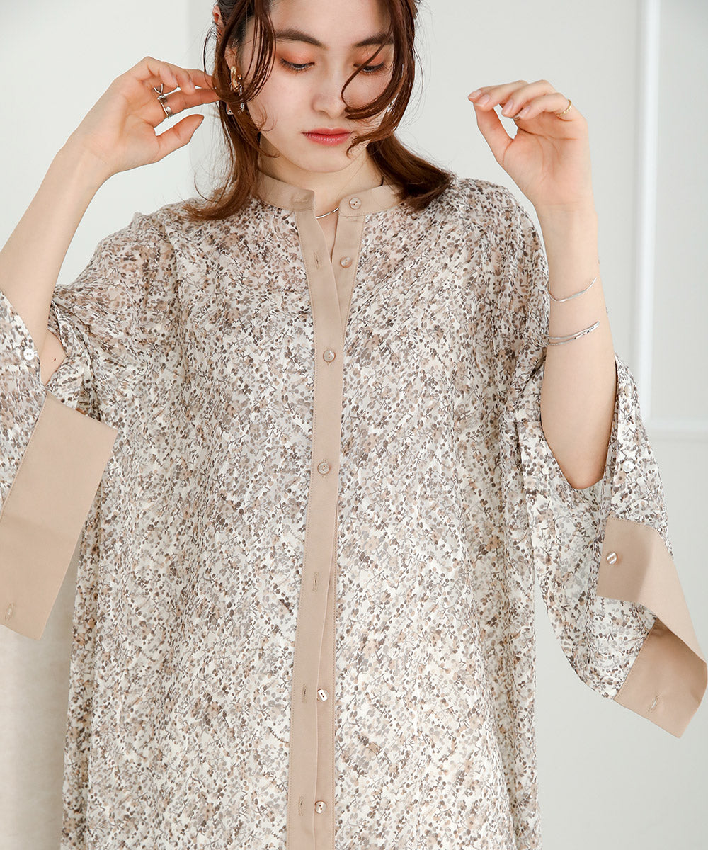 JACQUARD SMALL FLORAL ONEPIECE
