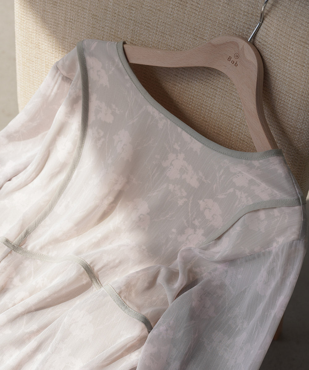 SHEER FLOWER 2WAY ONEPIECE