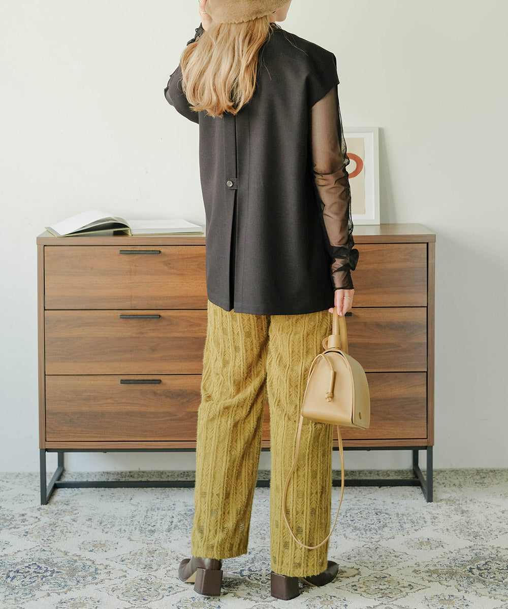 BRUSHED LACE PANTS