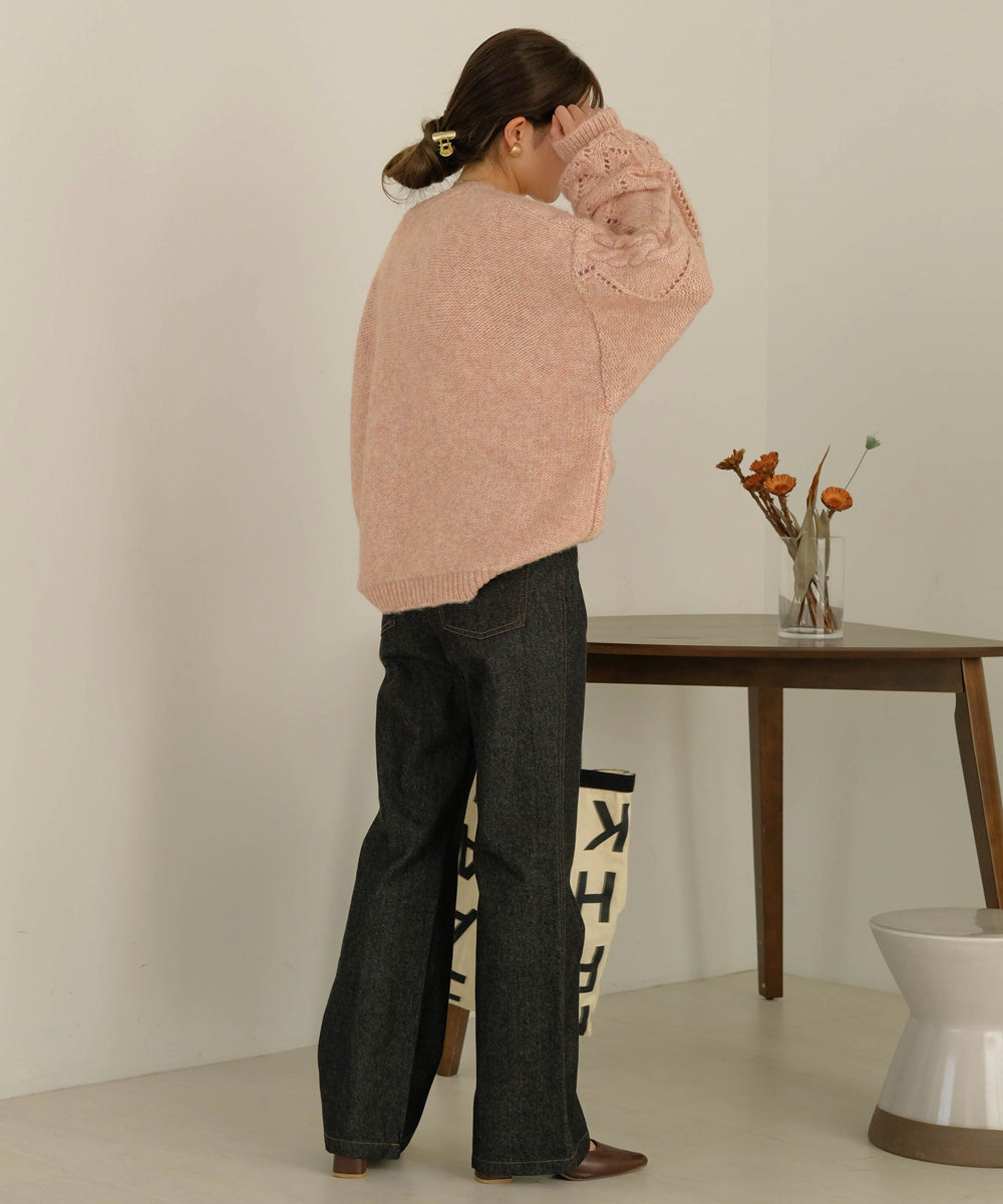 COLOR OVERSIZE KNIT