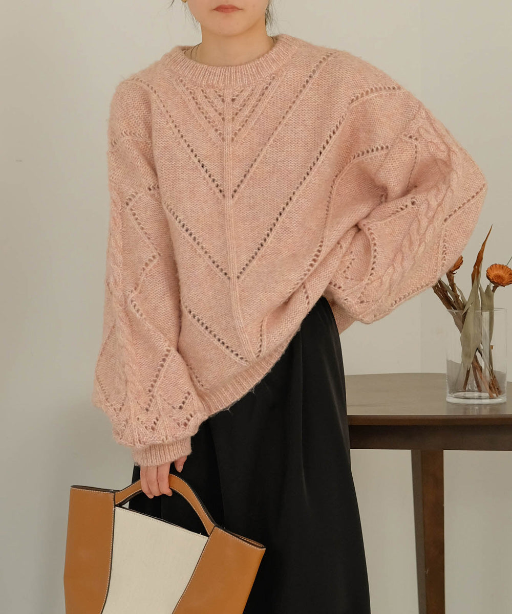 COLOR OVERSIZE KNIT