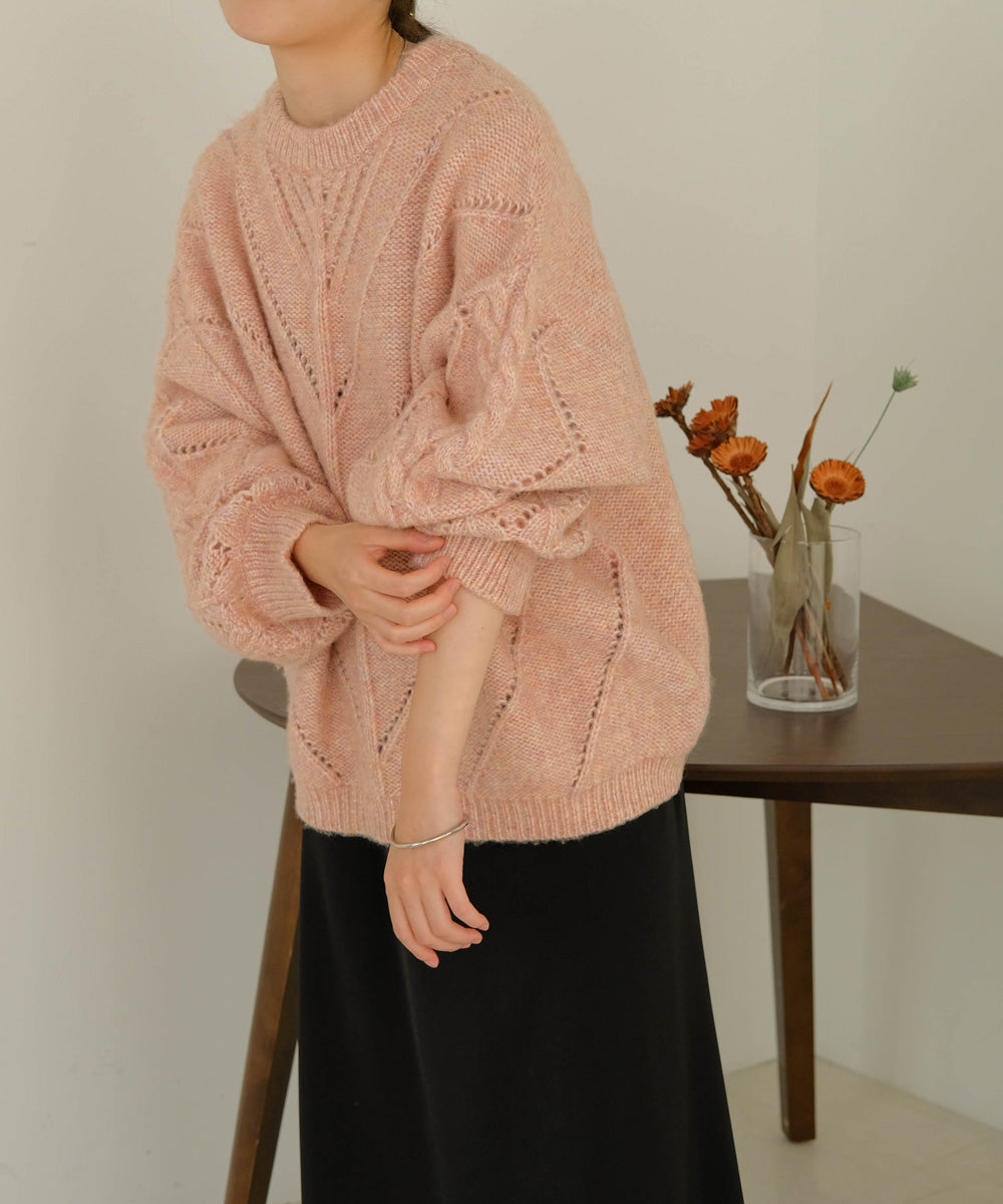 COLOR OVERSIZE KNIT