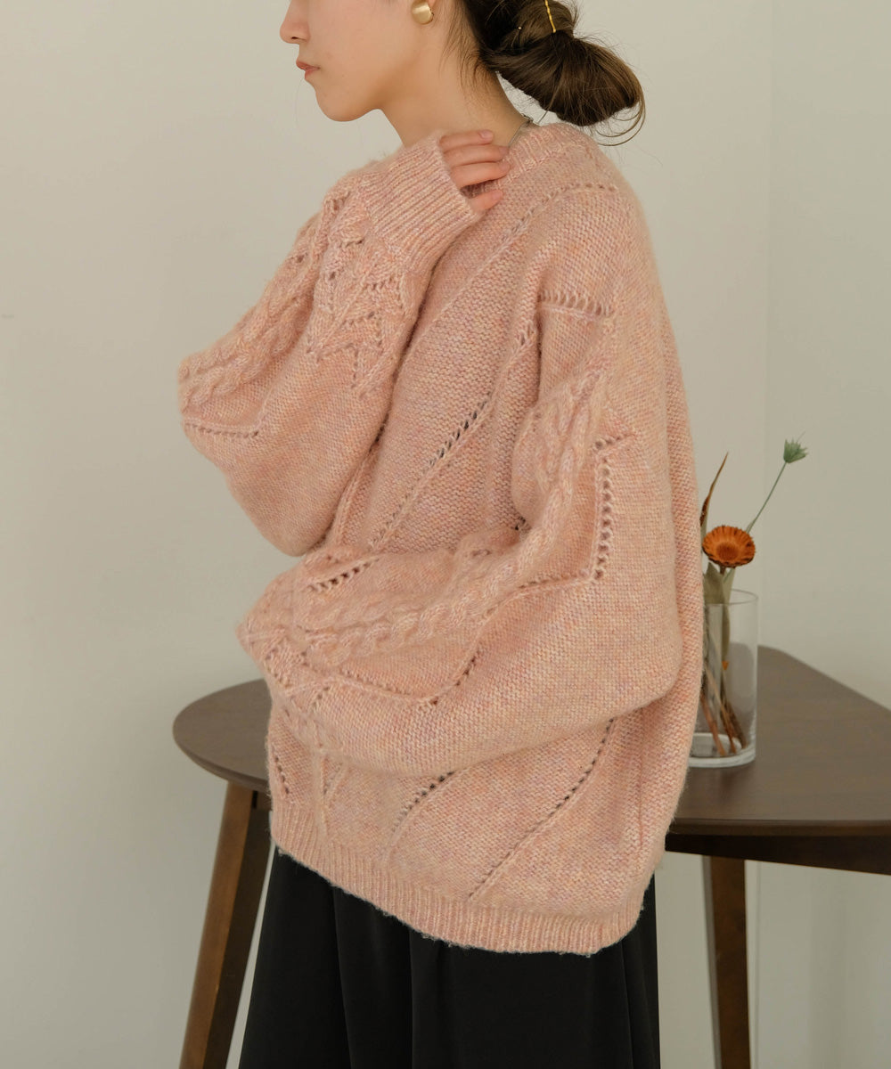 COLOR OVERSIZE KNIT