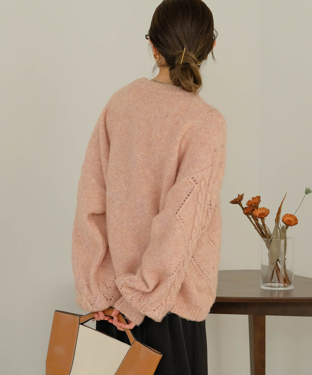 COLOR OVERSIZE KNIT