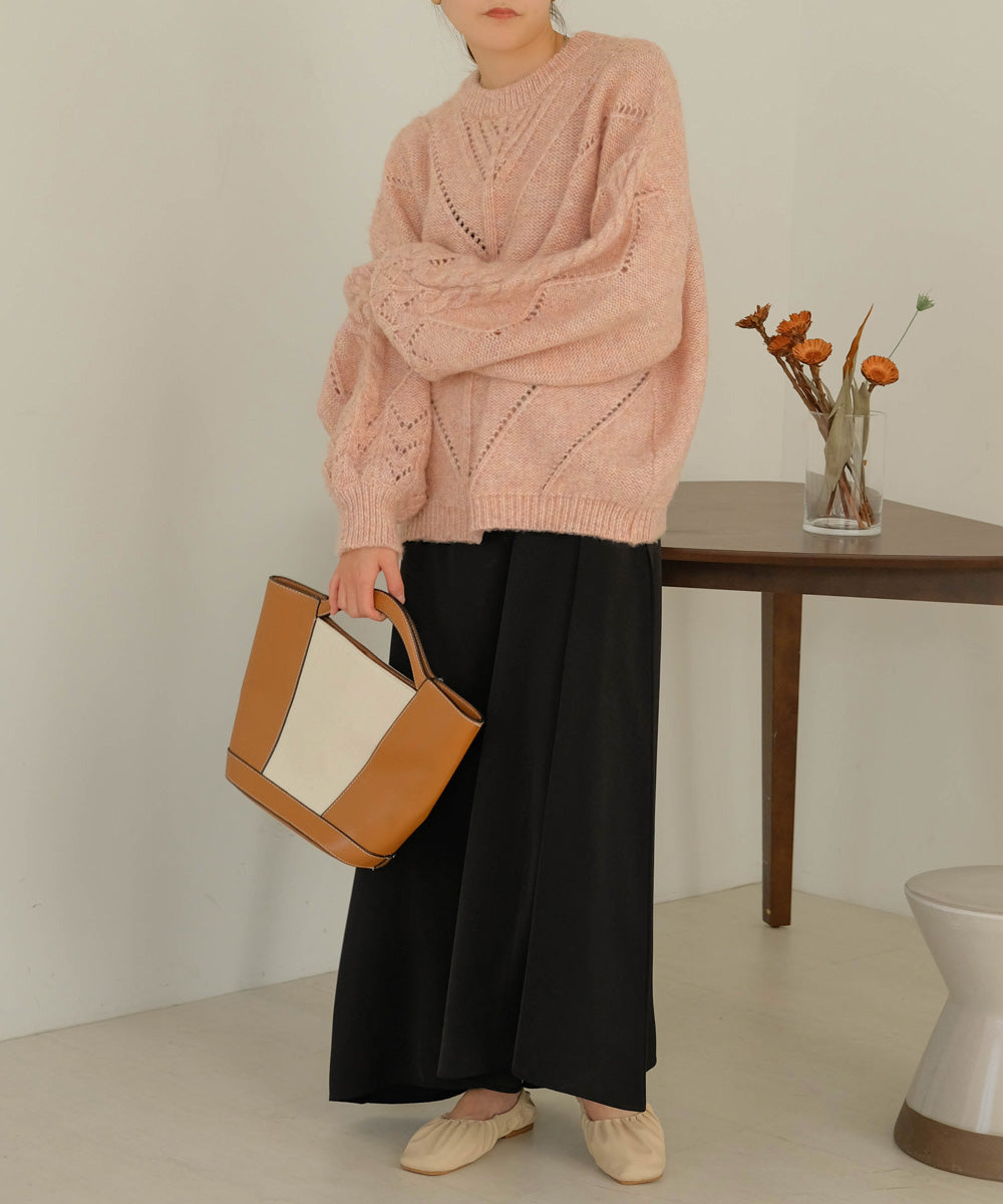 COLOR OVERSIZE KNIT