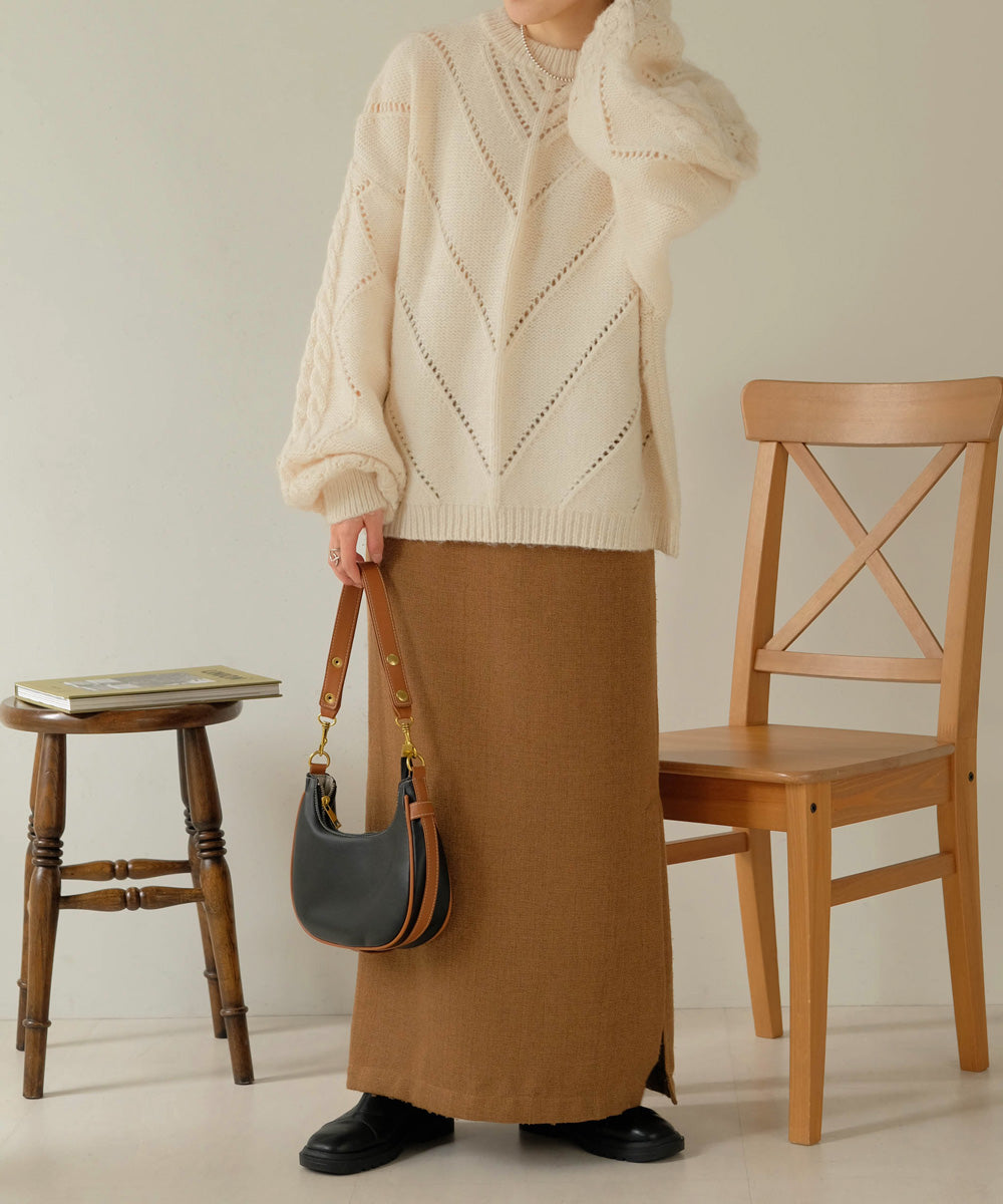 COLOR OVERSIZE KNIT