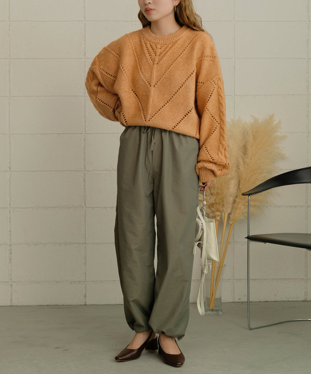 COLOR OVERSIZE KNIT