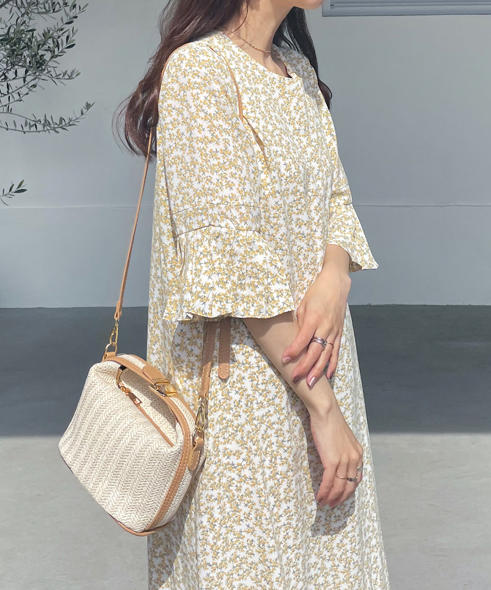 ASYMMETRIC HEM PLEATED ONEPIECE