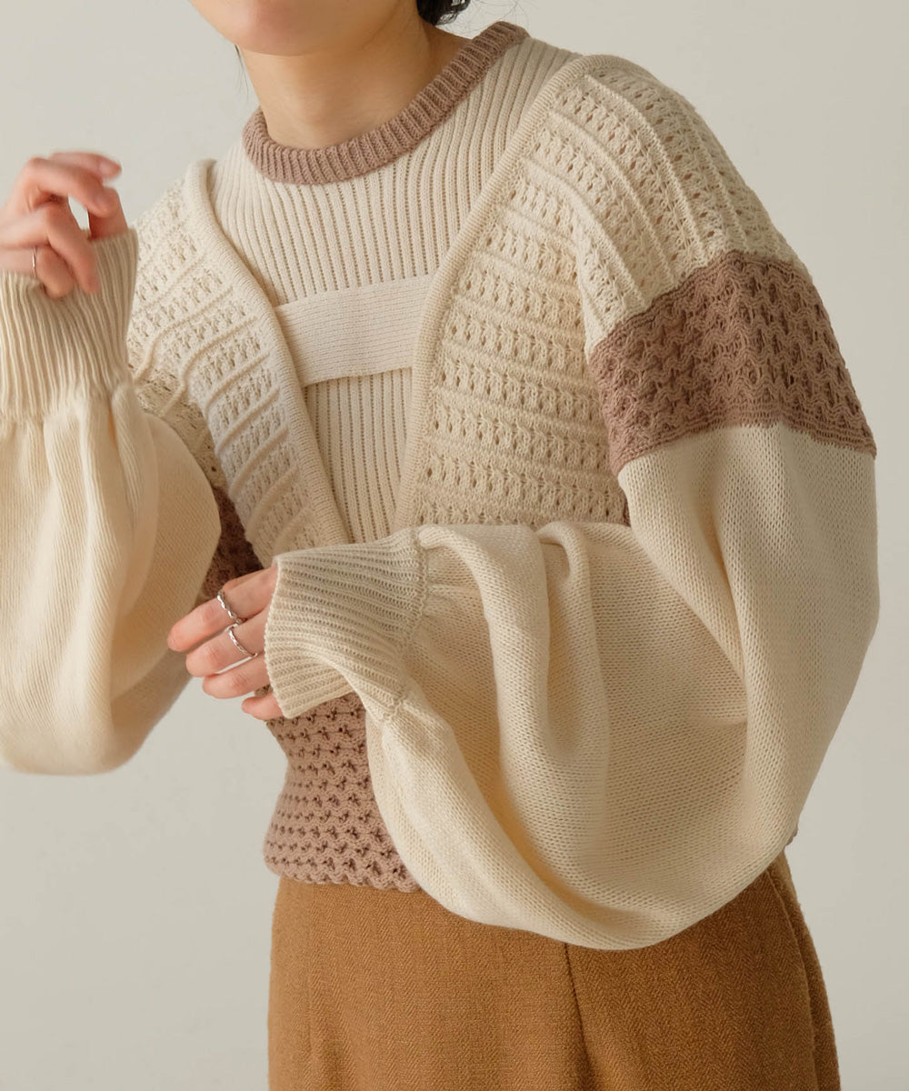 LAYERED SET KNIT TOPS