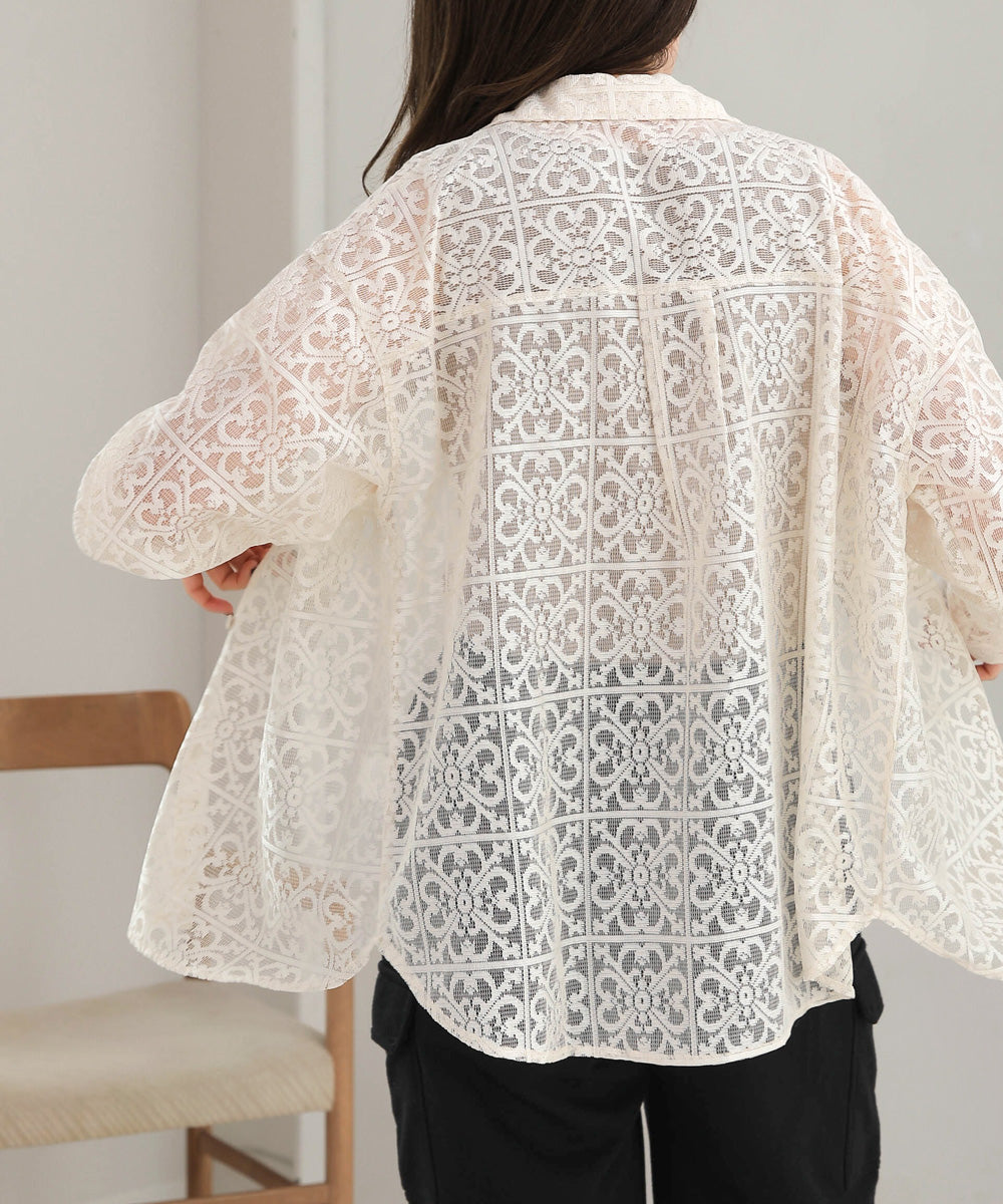 BLOCK RACE LOOSE SHIRT