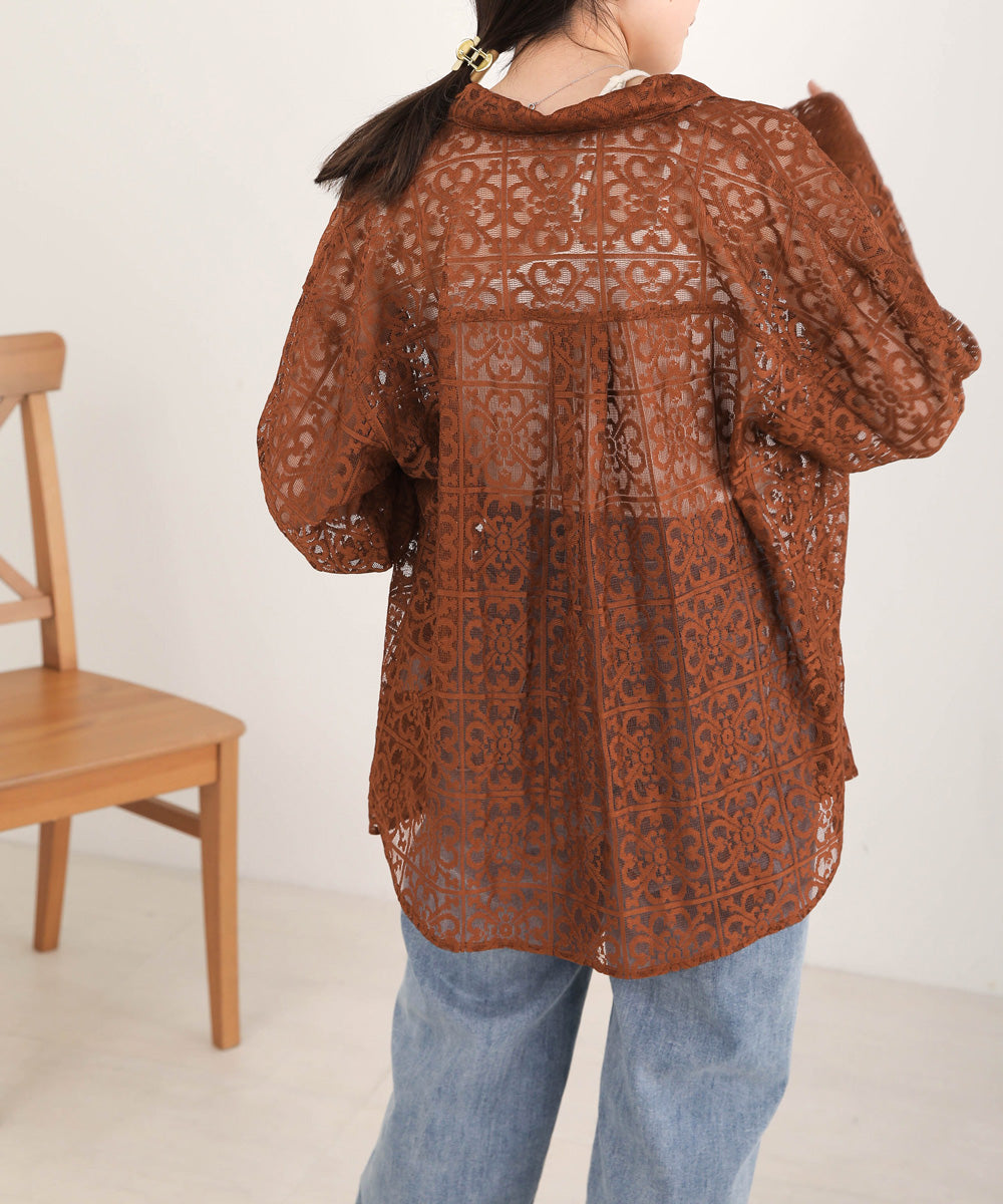 BLOCK RACE LOOSE SHIRT