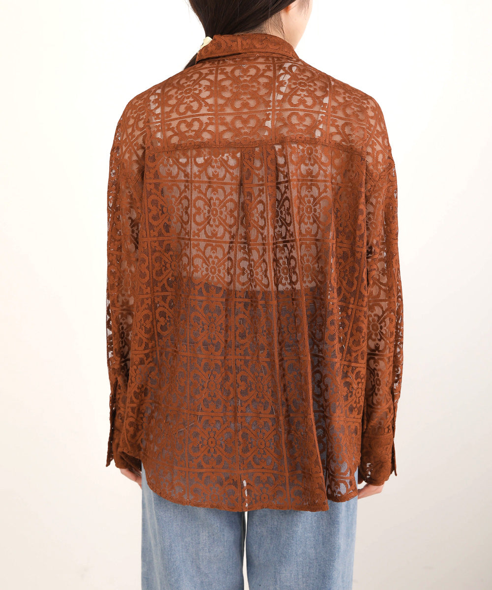 BLOCK RACE LOOSE SHIRT