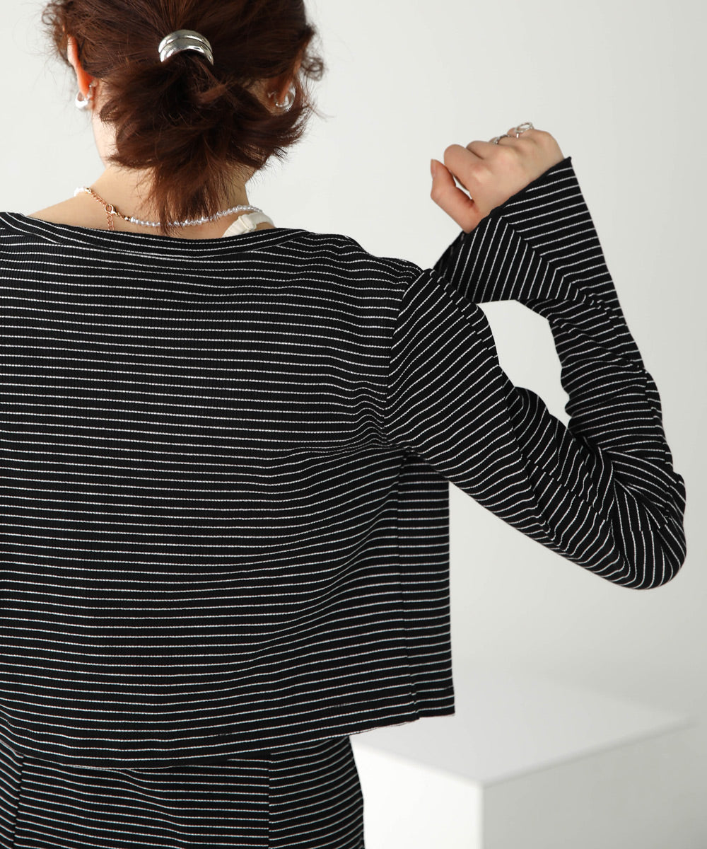 CARDIGAN SET RIB ONEPIECE