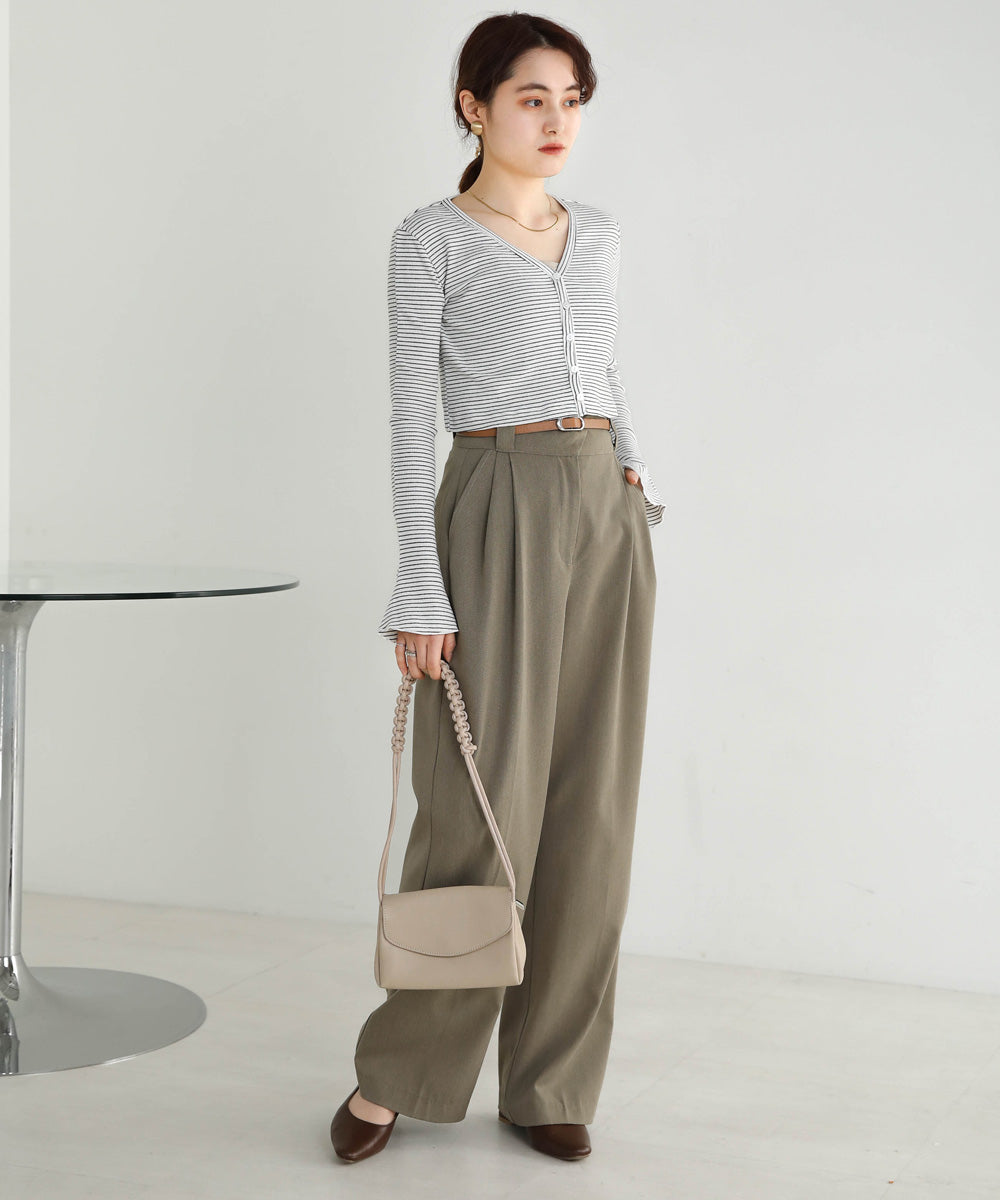 CARDIGAN SET RIB ONEPIECE